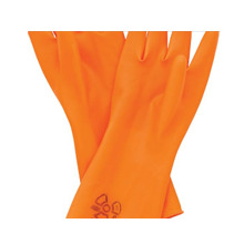 Anti C- Unsupported Natural Rubber Gloves