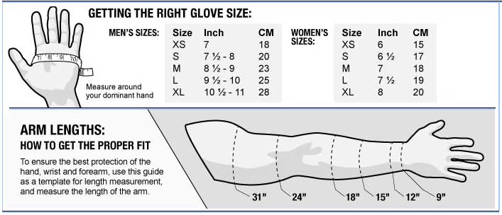 Ansell Hyflex Glove Size Chart